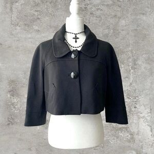 Bebe Black Pea Coat Size Medium